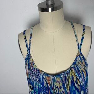 NWT Bisou Bisou Abstract Tiered Sundress – Size 8